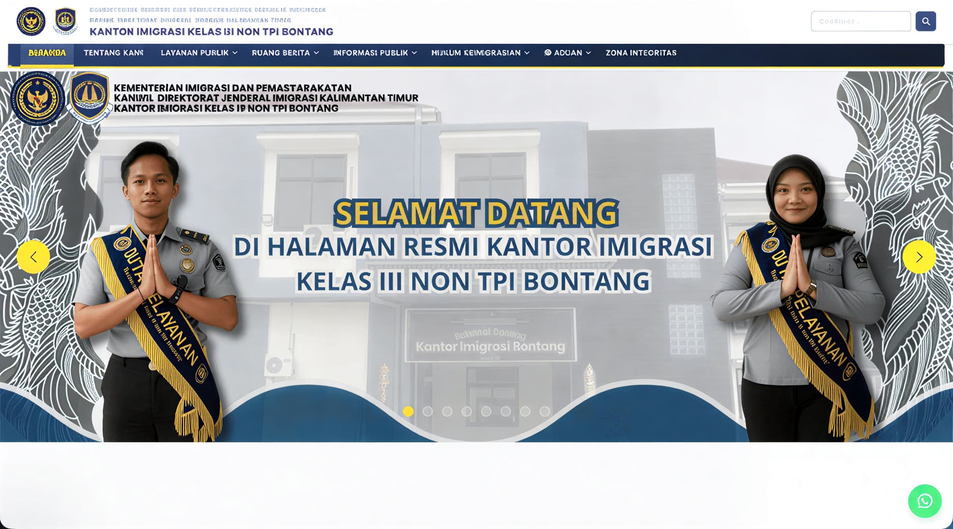 Content Management System Imigrasi Bontang